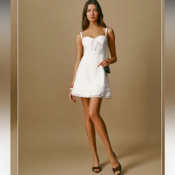 Reformation Arya Linen Dress - Picture 1 of 13